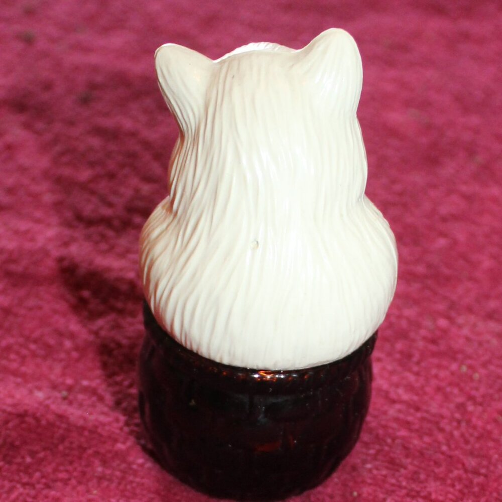 Vintage 1974 AVON Kittens Hideaway Cream Sachet Jar Cat Basket - Picture 4 of 4
